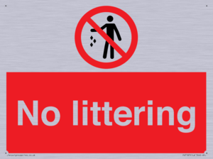No littering